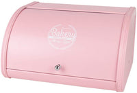 x458 Pink Metal Bread Box/Bin/kitchen Storage Containers with Roll Top Lid