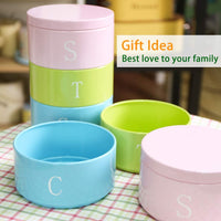 x743 Tier Food Storage Sugar Coffee Tea Tin Home Kitchen Gift/Canister/Jar/Container Set